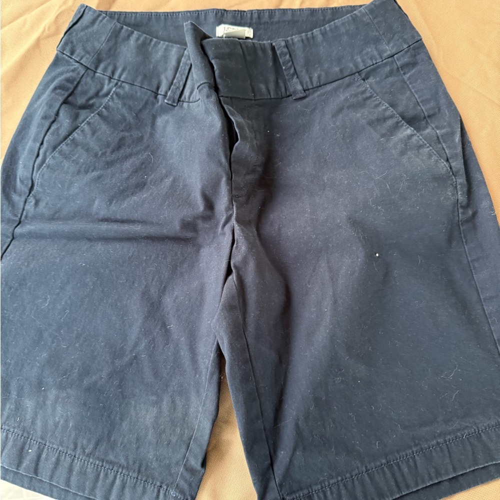 J. Crew Navy Blue Bermuda Shorts 2